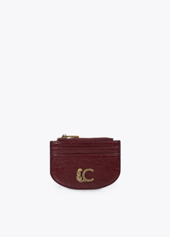 Porte-cartes effet crocodile