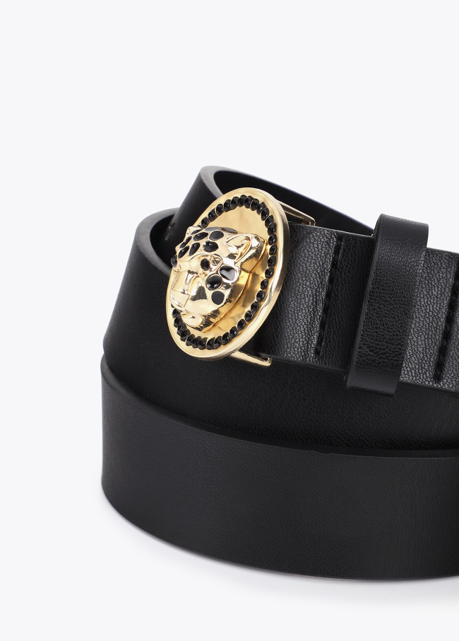 Cinturón medalla leopardo