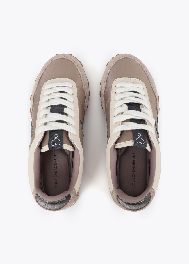 Baskets en Matériaux Combinés et Cuir