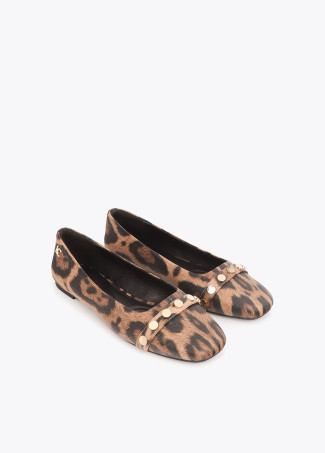 Ballerines à imprimé animal