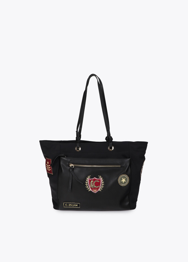 Shopper en Nylon avec Écussons