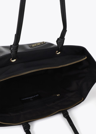 Nylon Shopper mit Aufnähern