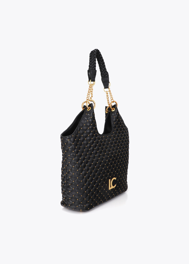 Shopper Trapuntata con Mini Borchie