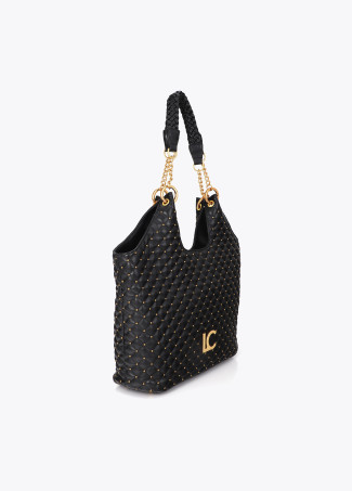 Shopper acolchada con mini tachas