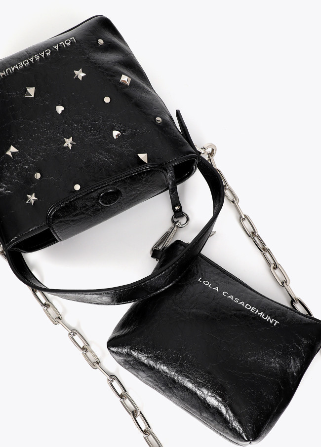 Bandolera tachas estrella y corazón.