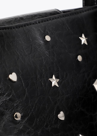 Tracolla Borchiata Stella e Cuore