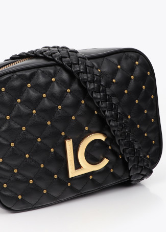 Quilted Crossbody Bag with Mini Studs