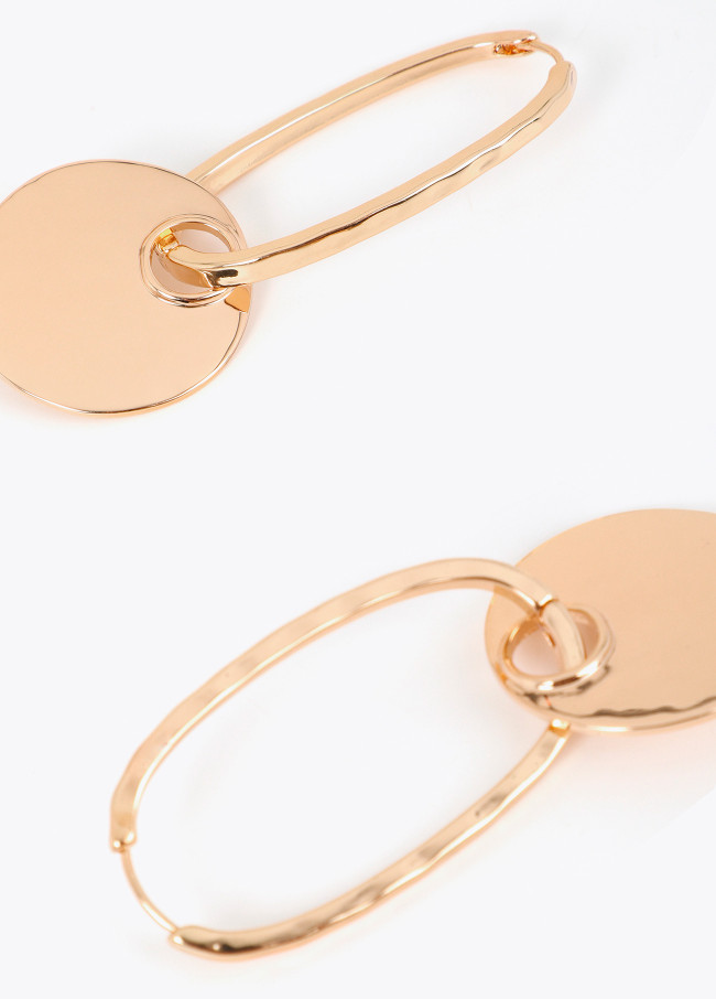 Detachable Oval Hoop Earring