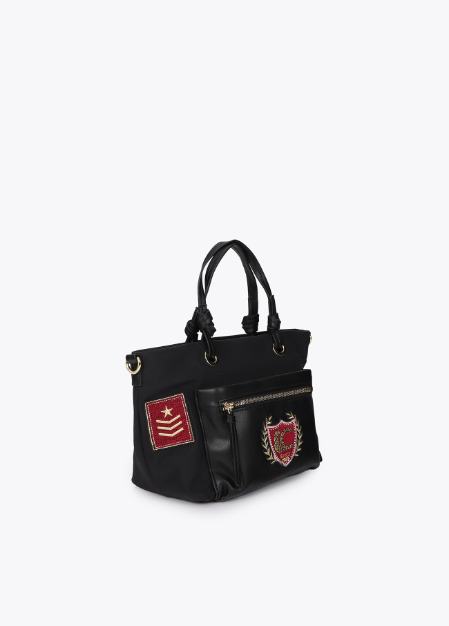Borsa in Nylon con Patch
