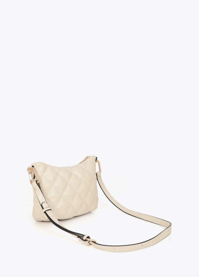 Sac Bandoulière Matelassé avec Double Couture...