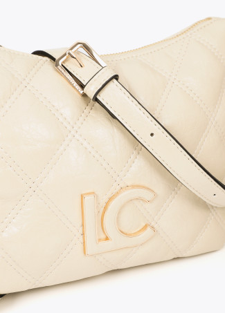 Sac Bandoulière Matelassé avec Double Couture et Tirette Tubulaire