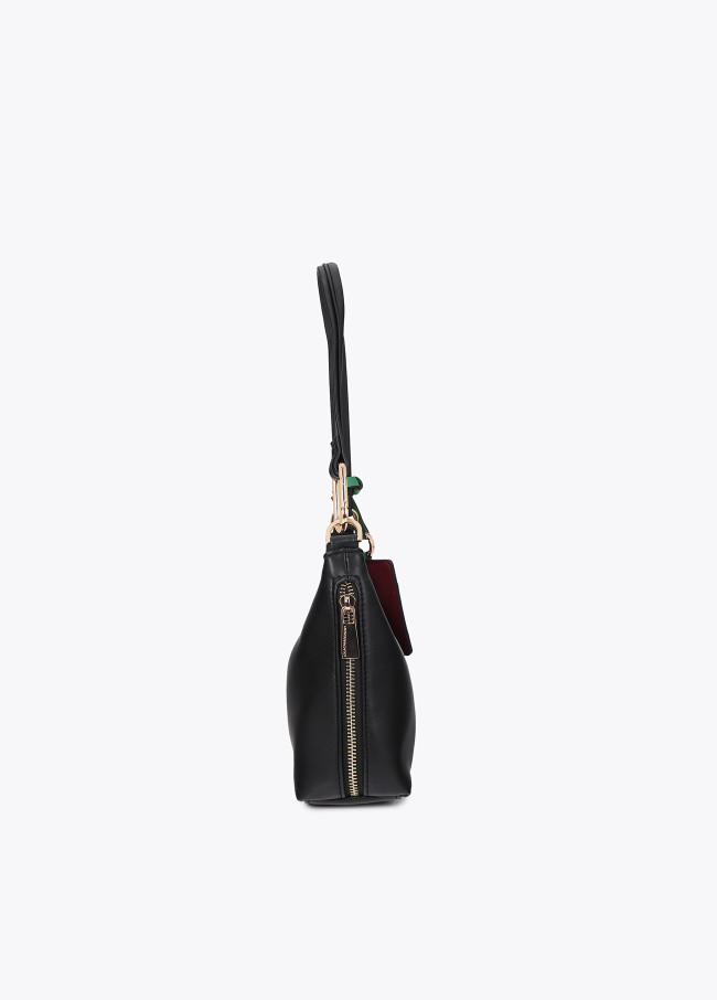 Sac Bandoulière Effet Cuir avec Pendentif...
