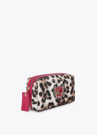 Trousse imprimée animal avec patch personnalisé