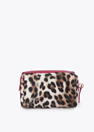 Trousse imprimée animal avec patch personnalisé
