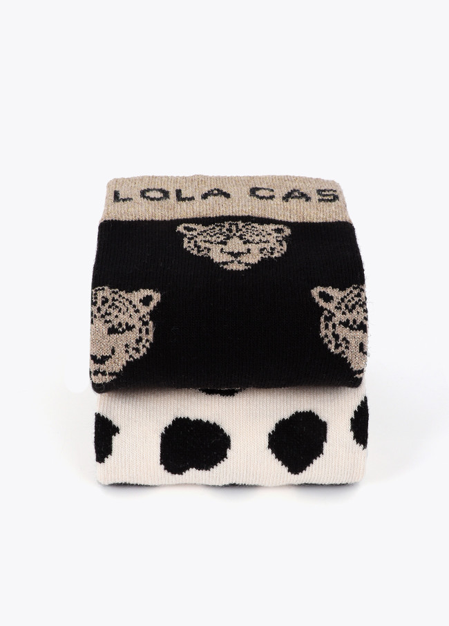 Gift Pack Lurex Patterned Socks