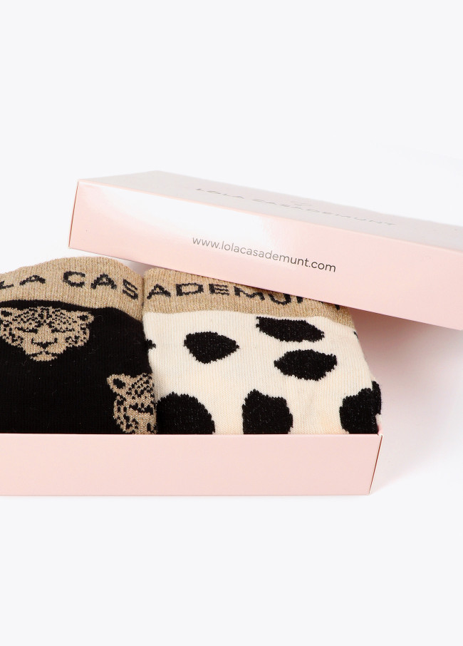 Gift Pack Lurex Patterned Socks