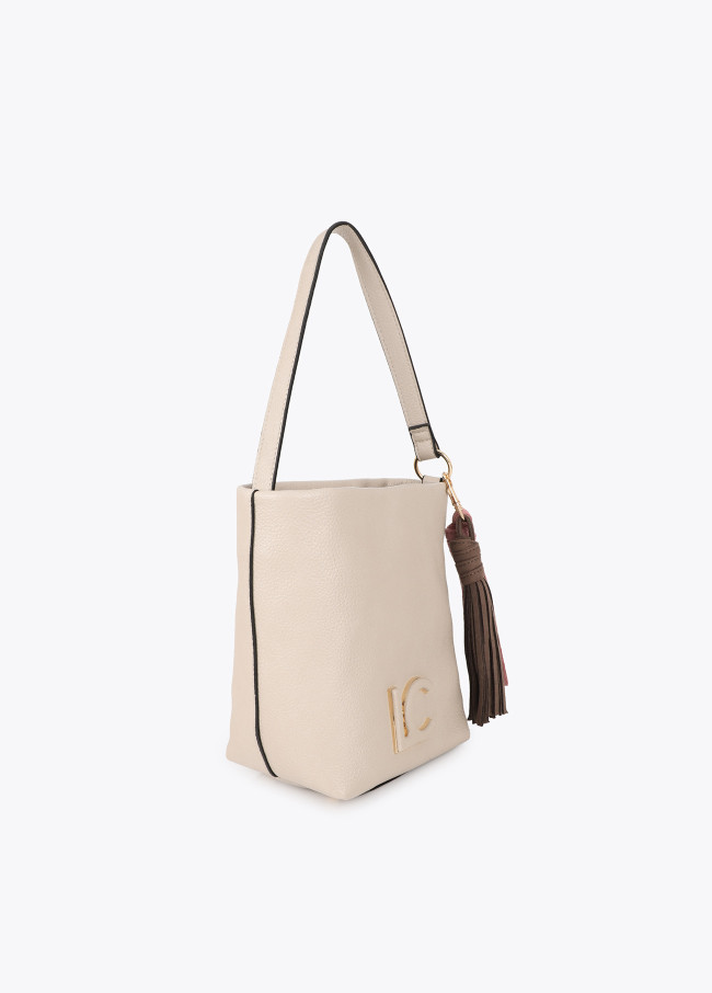 Faux Leather Crossbody with Tassels