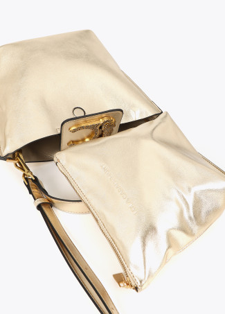 Sac Bandoulière avec Détail Chaîne et Logo Léopard