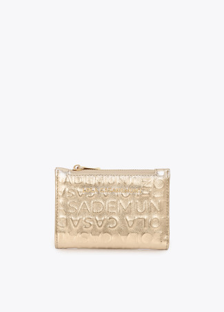 Porte-monnaie logo basique couture