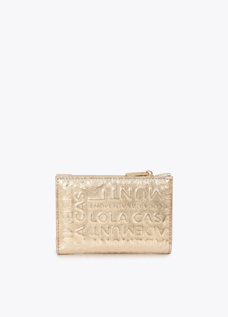 Porte-monnaie logo basique couture