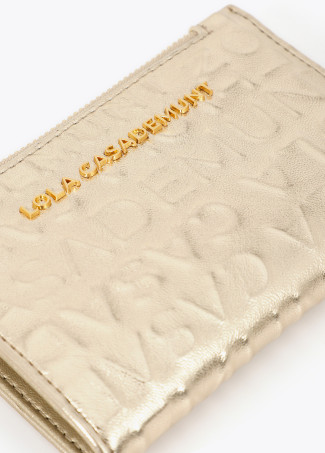 Porte-monnaie logo basique couture