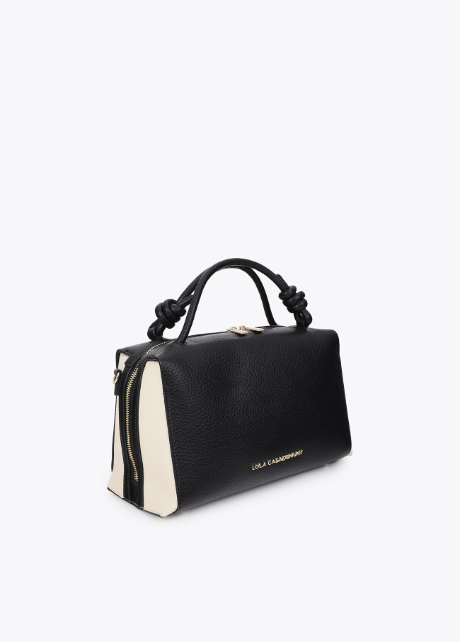 Sac Bowling Bicolore effet cuir
