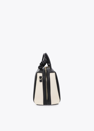 Sac Bowling Bicolore effet cuir