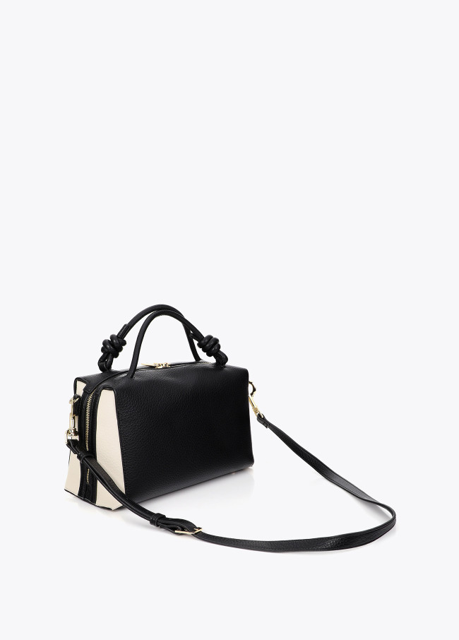 Sac Bowling Bicolore effet cuir