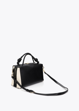 Sac Bowling Bicolore effet cuir