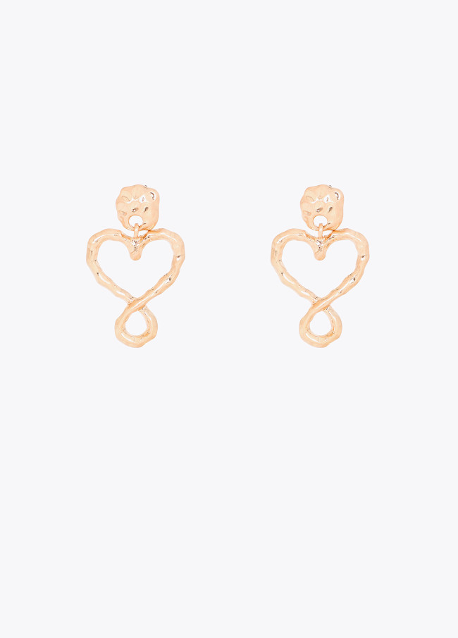 Boucles d'Oreilles Cœur Infini