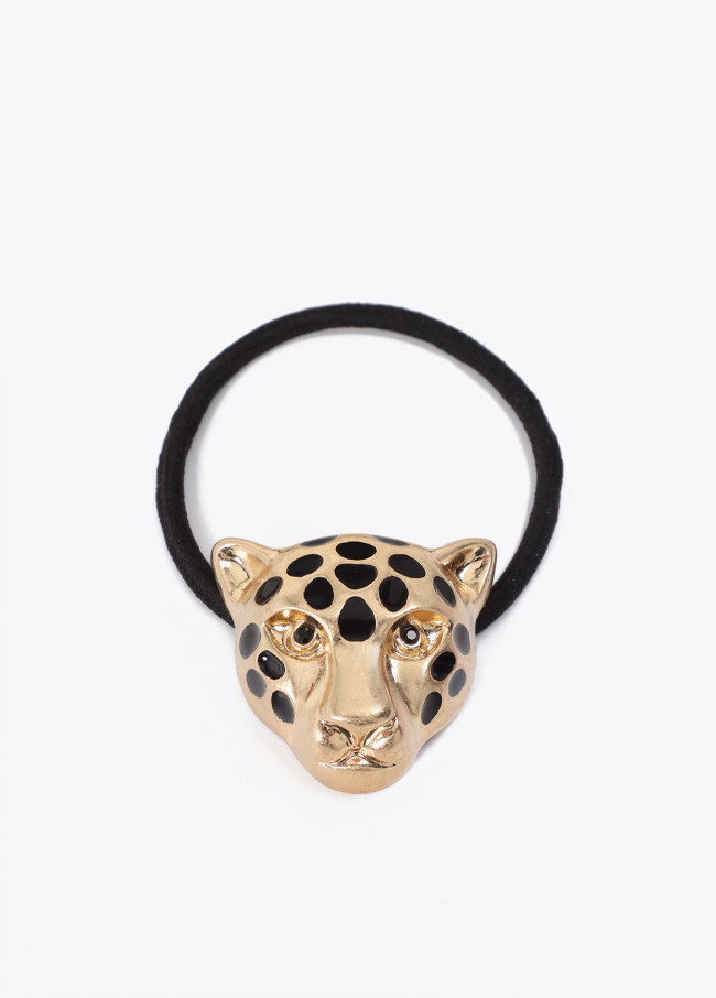 Conjunto Presente de Cabelo Leopardo