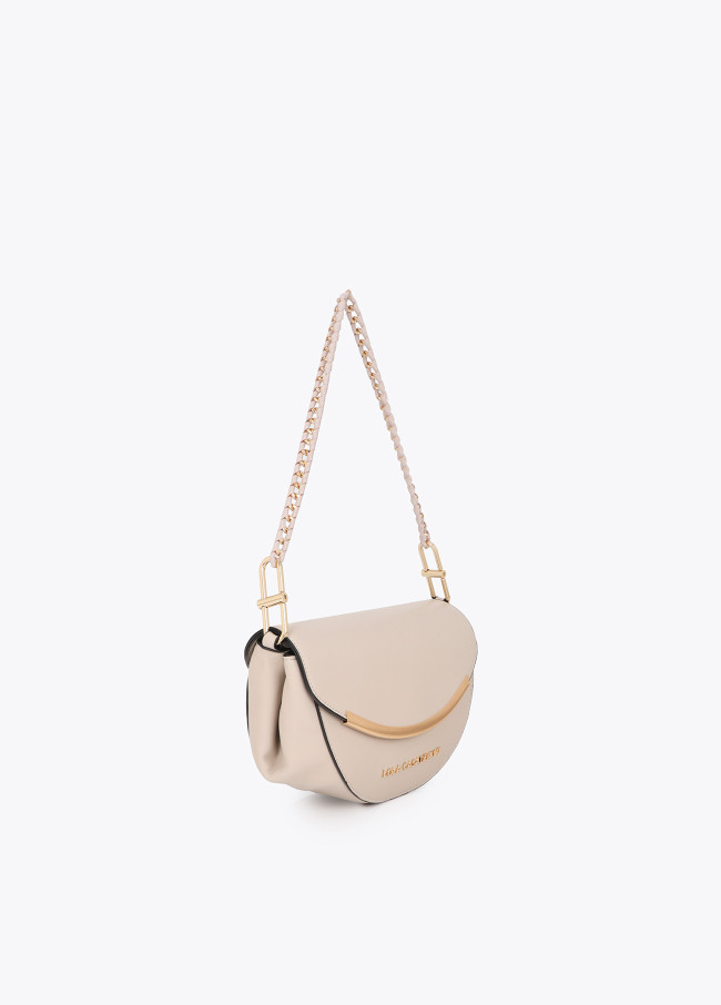 Flap Crossbody with Metallic Detail