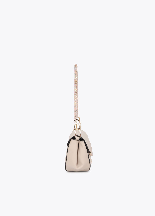 Flap Crossbody with Metallic Detail