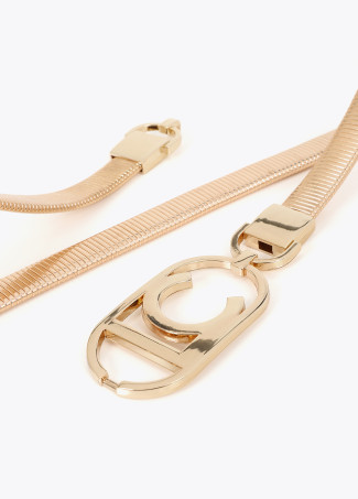 Cinto Metálico Stretch Logo Oval