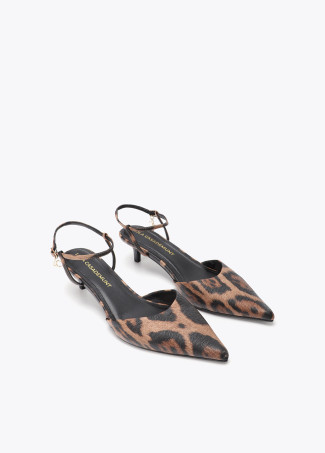 Scarpa Slingback in Stampa Animalier