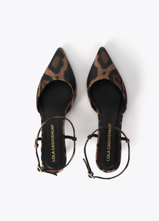 Slingback Heel in Animal Print