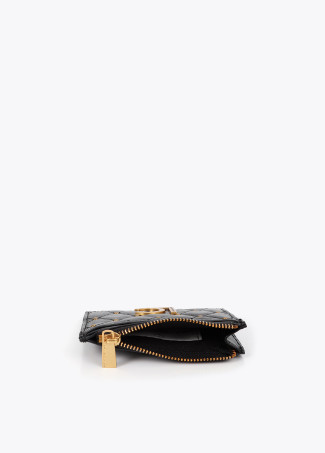 Quilted Effect Card Holder with Mini Studs