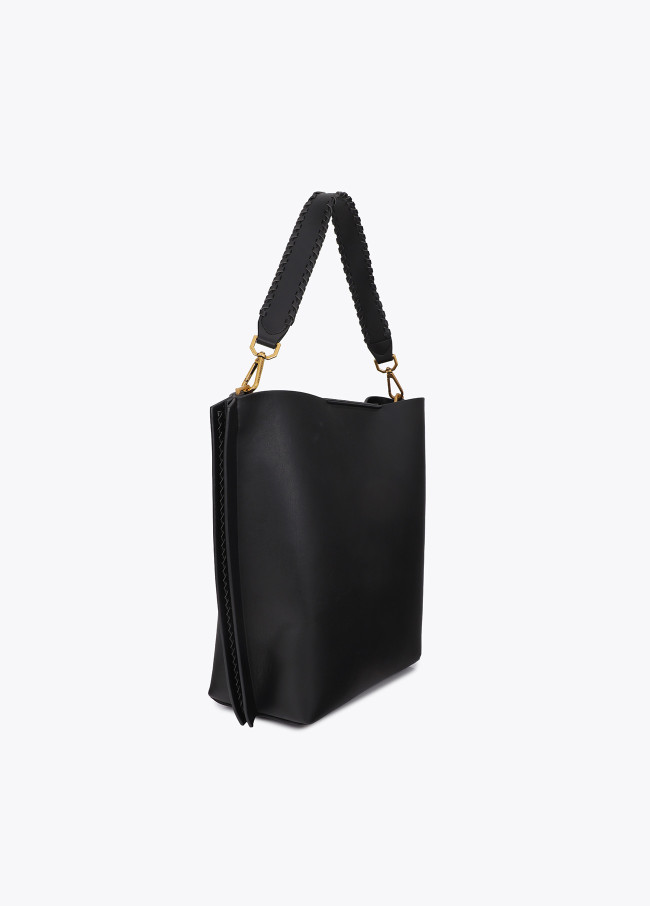 Shopper con cadena y logo leopardo