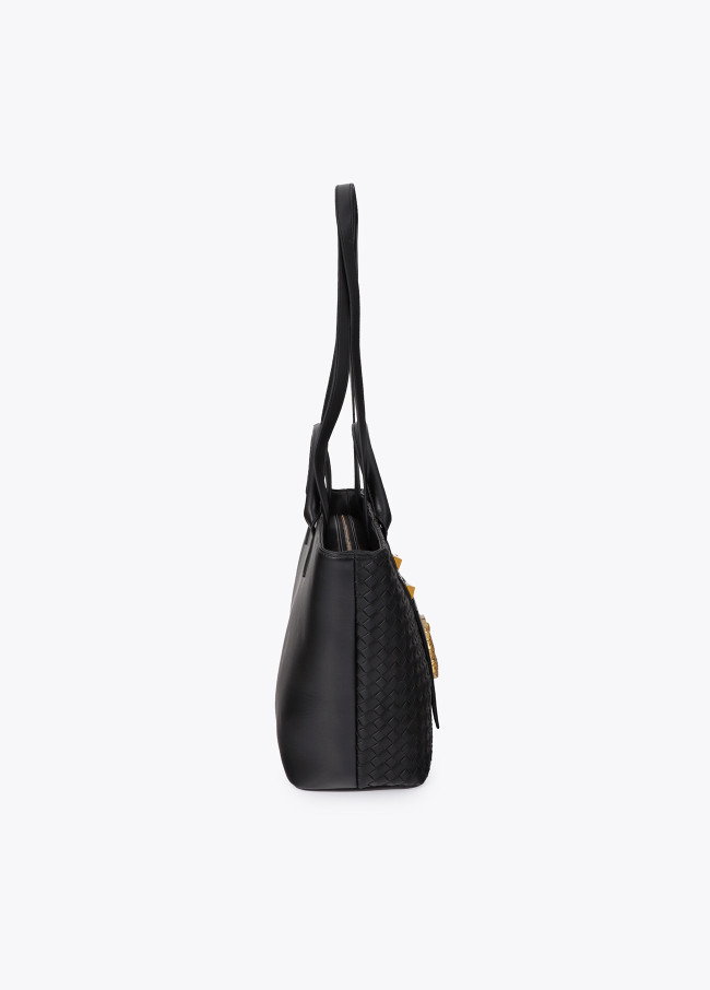 Shopper material trenzado
