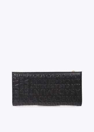 Portafoglio base con logo cucito