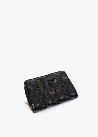 Quilted Wallet with Double Stitching and Tubular Pull