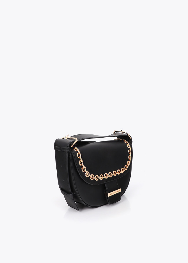 Bolsa Tiracolo com Aba e Ilhós