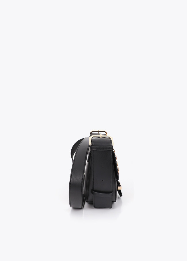 Bolsa Tiracolo com Aba e Ilhós