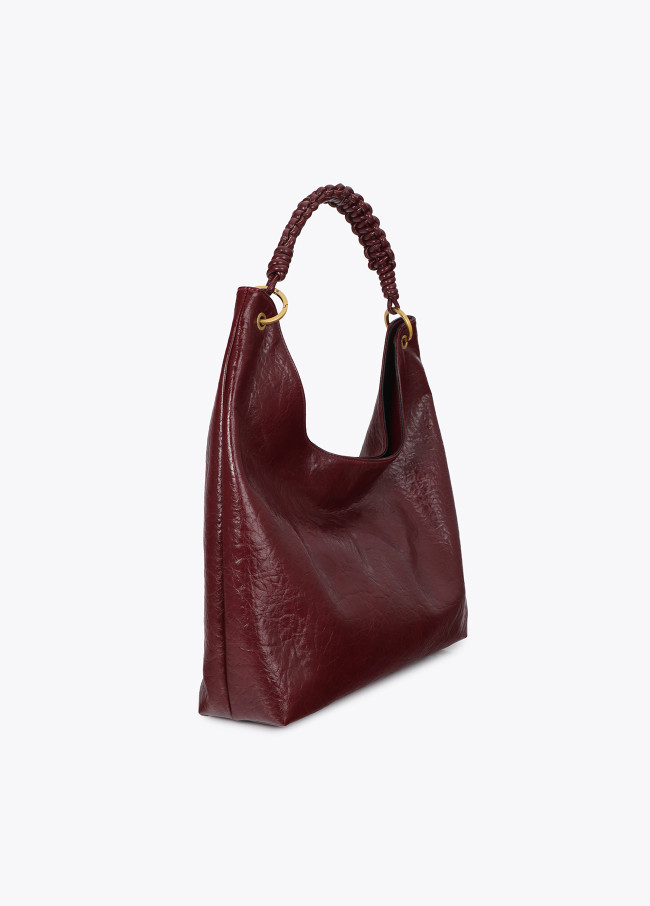 Shopper with Braided Handle Detail