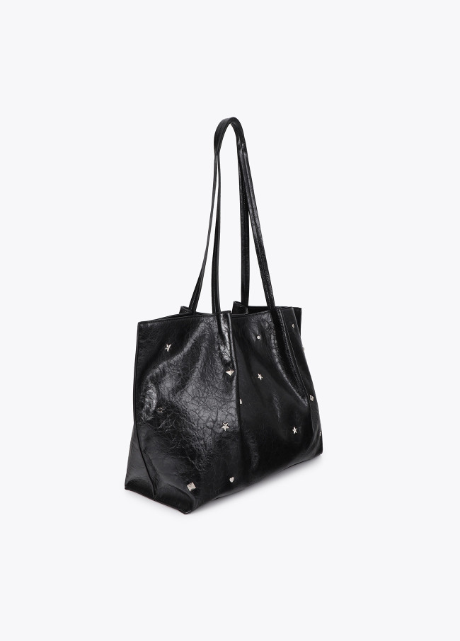 Shopper mit Stern- und Herznieten