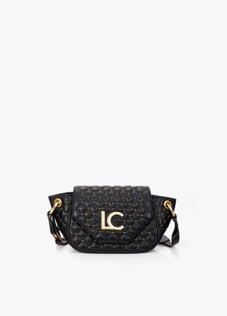 Quilted Belt Bag with Flap and Mini Studs