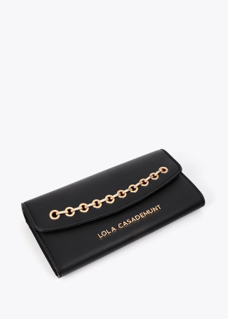 Portefeuille effet cuir avec œillets