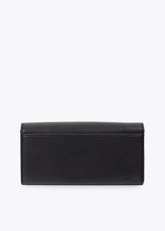 Faux Leather Wallet with Eyelets