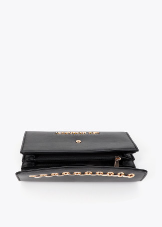 Portefeuille effet cuir avec œillets