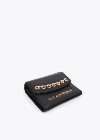 Portefeuille effet cuir avec oeillets